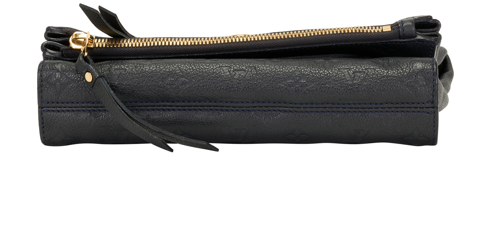 Petillante Clutch, &pound;420, Handbags, Navy, Leather, Top view